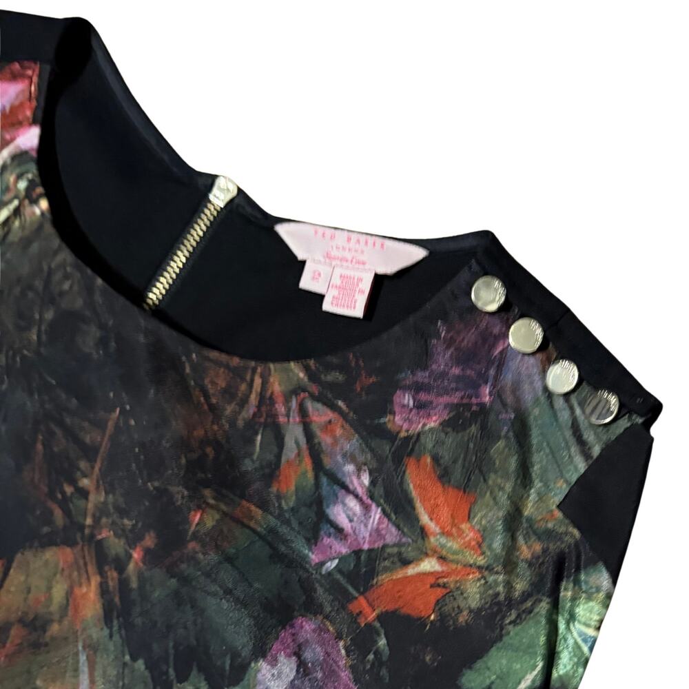 Ted Baker London Sleeveless Butterfly Cape Dress – Size 2 - Picture 5 of 8